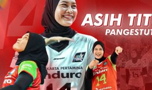 Pemain Voli Putri Asih Titi Pangestuti mantan istri Nizar Julfikar.