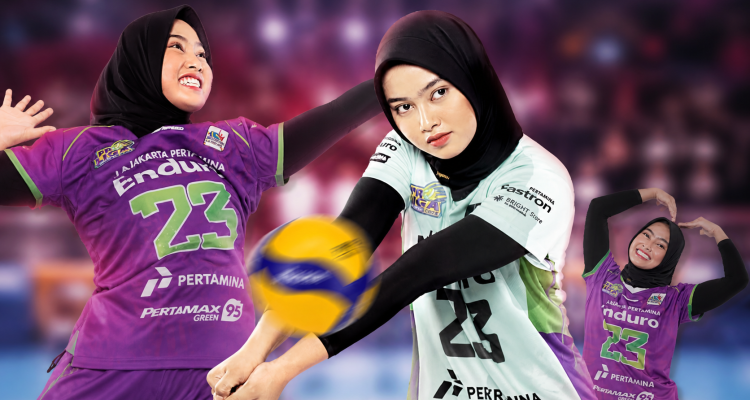 Pemain Voli Putri Karina Putri Aprina. (Instagram @jpevolley)