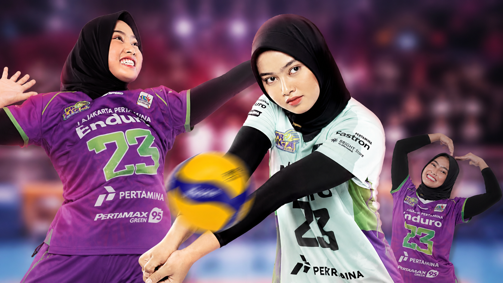 Pemain Voli Putri Karina Putri Aprina. (Instagram @jpevolley)